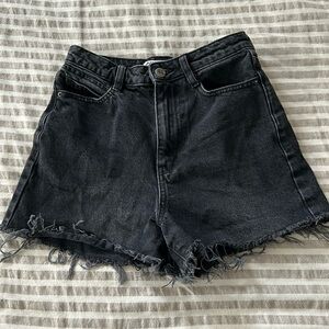 Zara Women’s High Waisted Denim Cut off Shorts sz 0